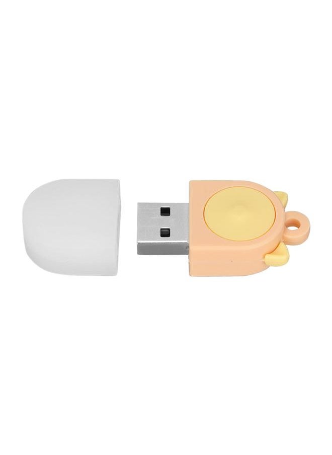 Thoraya Cat ear USB flash drive mini cute USB flash drive gift USB flash drive car USB flash drive creative cartoon USB flash drive orange yellow 16GB  - Image 4
