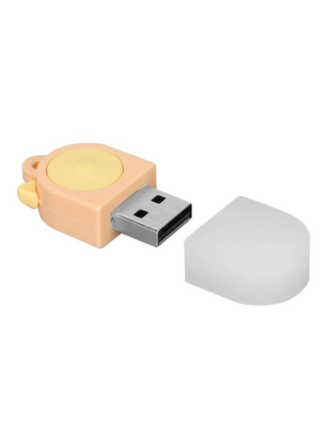 Thoraya Cat ear USB flash drive mini cute USB flash drive gift USB flash drive car USB flash drive creative cartoon USB flash drive orange yellow 16GB  - Image 5