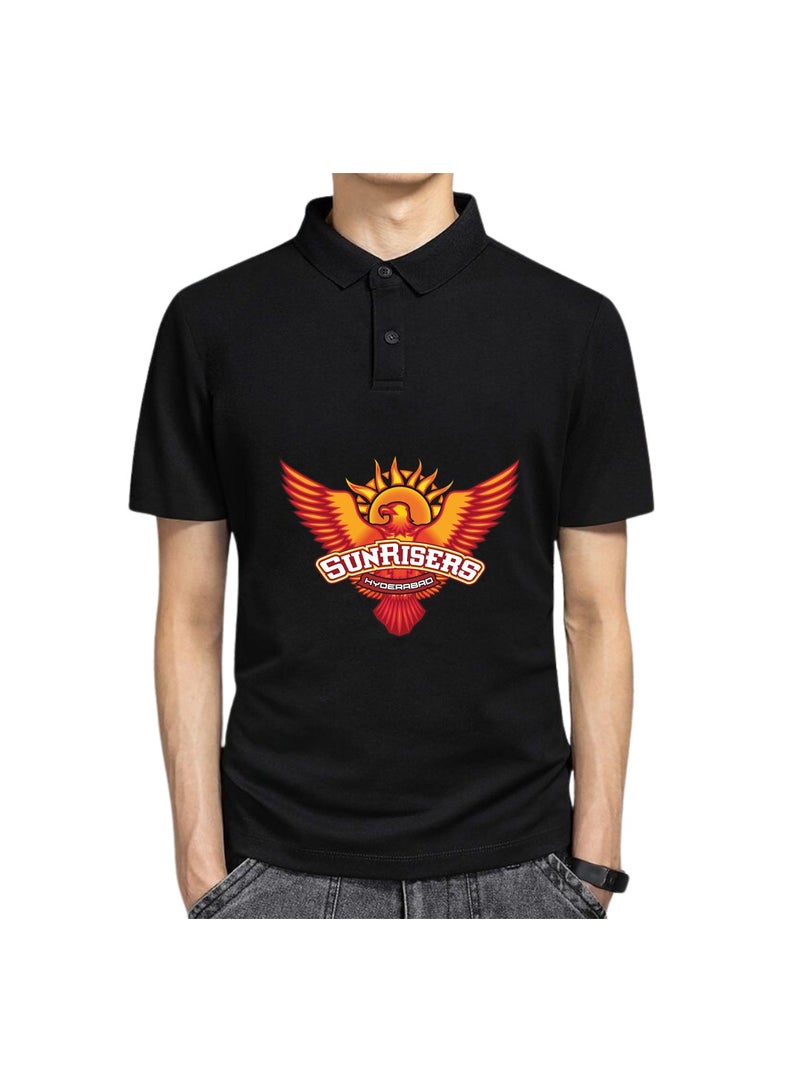 PRINTSHOP4ME Hyderabad Cricket Men's Dry-Fit Polo Neck T-Shirt|Tshirt With Cap|Soft&Breathable Sportswear For Cricket Lovers|Wear It For Games - Image 2