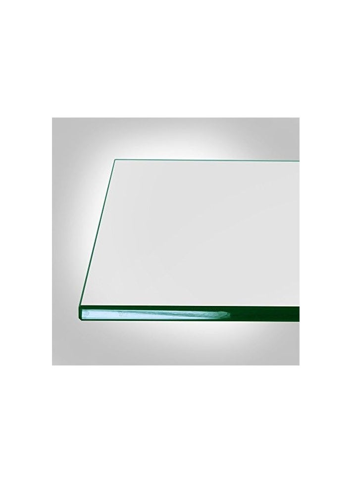 SS SS Tech 0.6cm Thick Square Table Top (40cm x 40cm) - UAE Premier Maker - High Strength Tempered with Flat Polish Eased Edge - Perfect Indoor or Outdoor Table  - Image 1