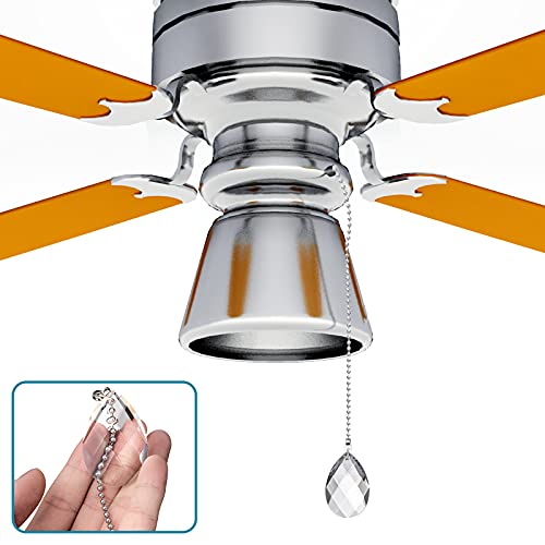 LINGTONG 2PCS Ceiling Fan Pull Chains, Premium Fan Pull Chain with 20-inches Extension Chains - Image 4