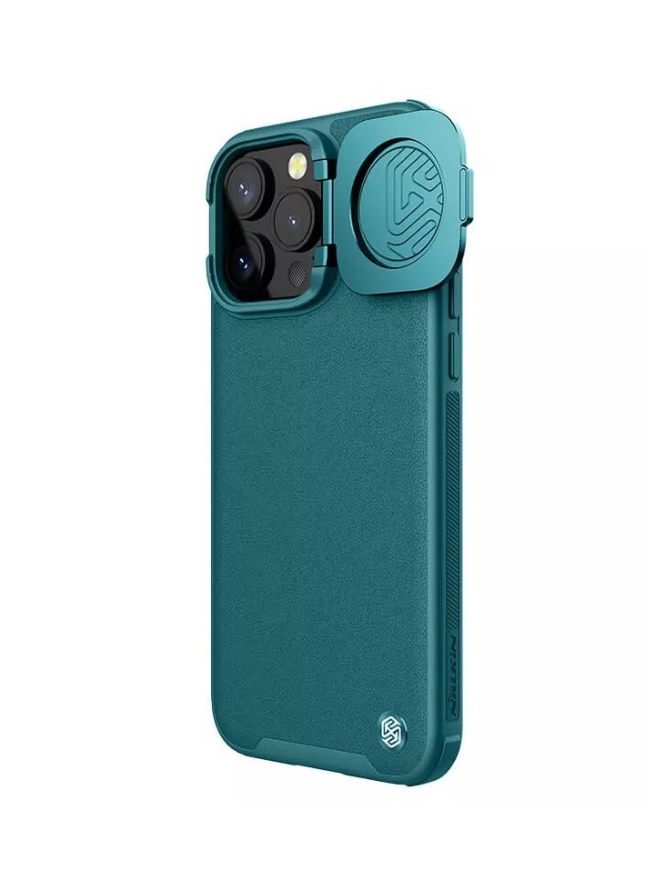 Nillkin Camshield Prop Leather Magnetic Camera protective cover case for Apple iPhone 15 Pro - Dark Green - Image 3