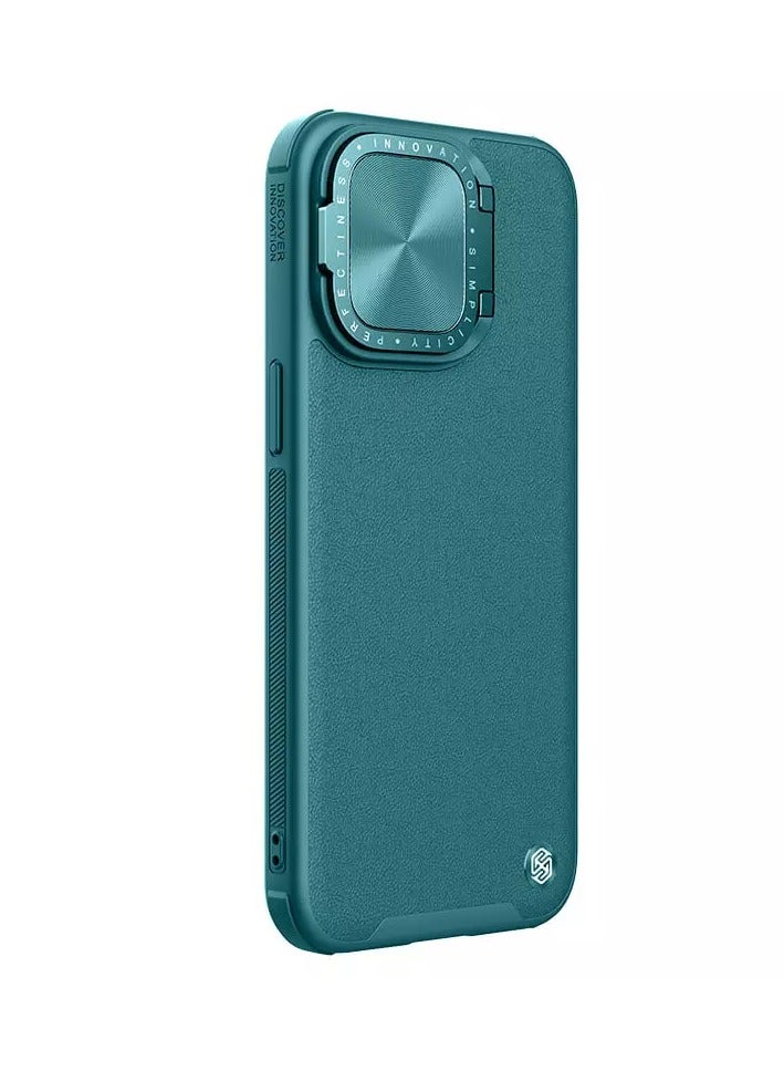 Nillkin Camshield Prop Leather Magnetic Camera protective cover case for Apple iPhone 15 Pro - Dark Green - Image 2