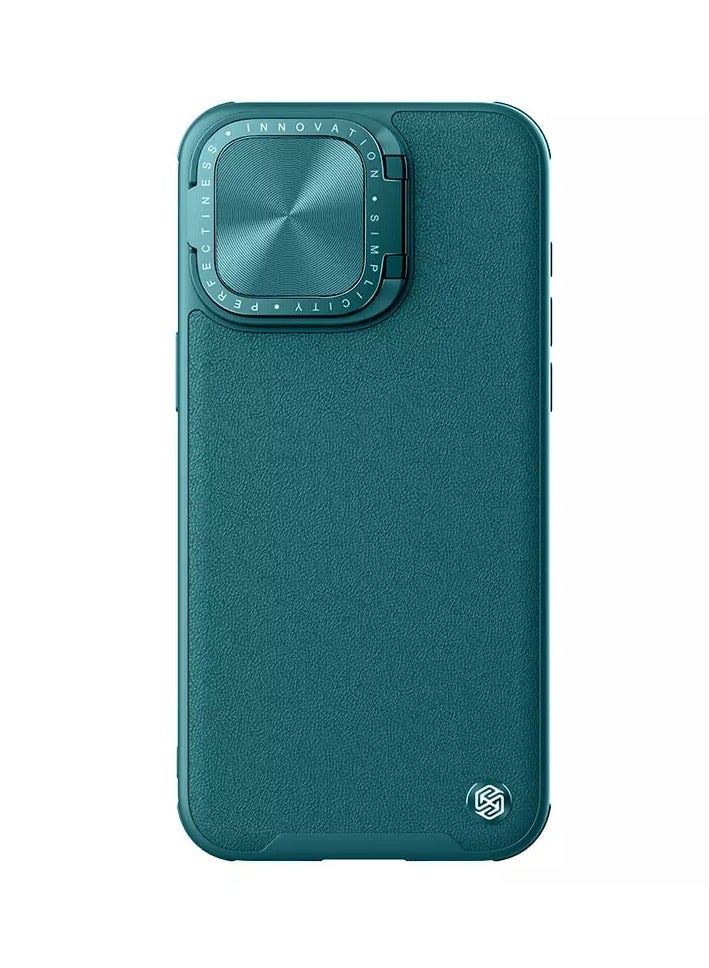 Nillkin Camshield Prop Leather Magnetic Camera protective cover case for Apple iPhone 15 Pro - Dark Green - Image 1