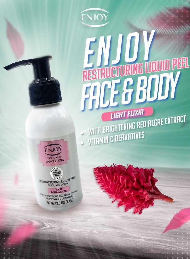 إنجوي ENJOY مقشر سائل بقطرات الضوء – تركيبة مشرقة ومقشرة | بتقنية التقشير التركية - Image 5