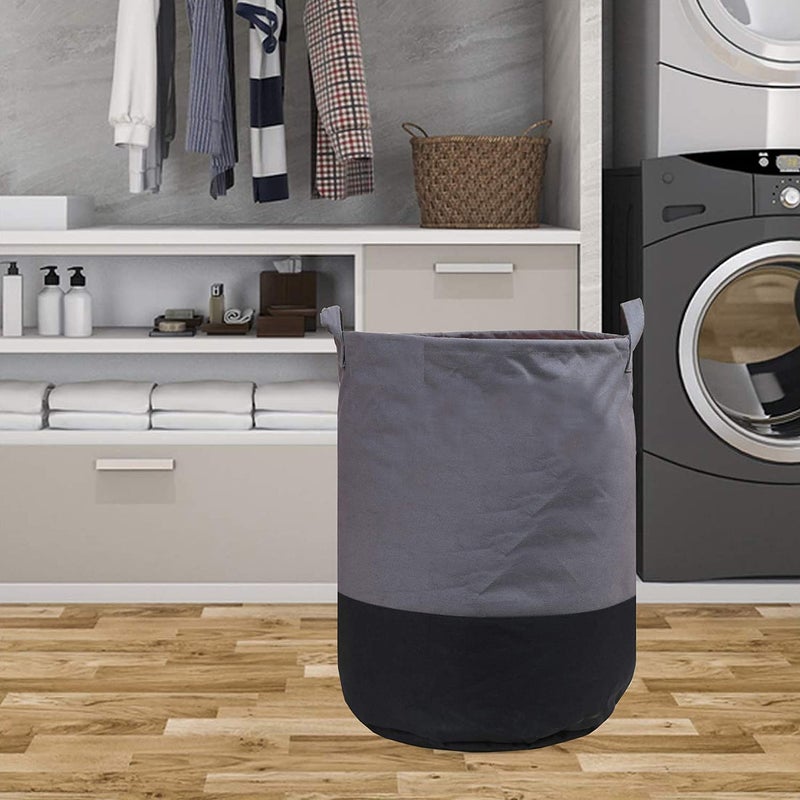 Tiarakrafts Laundry Bag 45 L Durable and Collapsible Laundry storage Bag with Handles Clothes Toys Storage Foldable Laundry Bag for Dirty Clothes Pack of 3 Pc MulticolorGrey45LMGM111 - Image 2