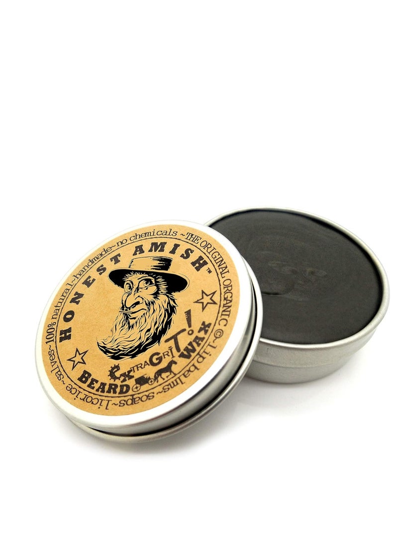 Honest Amish - Honest Amish Extra Grit Beard Wax - Natural and Organic - Hair Paste and Hair Control Wax 2 ounce - Image 1