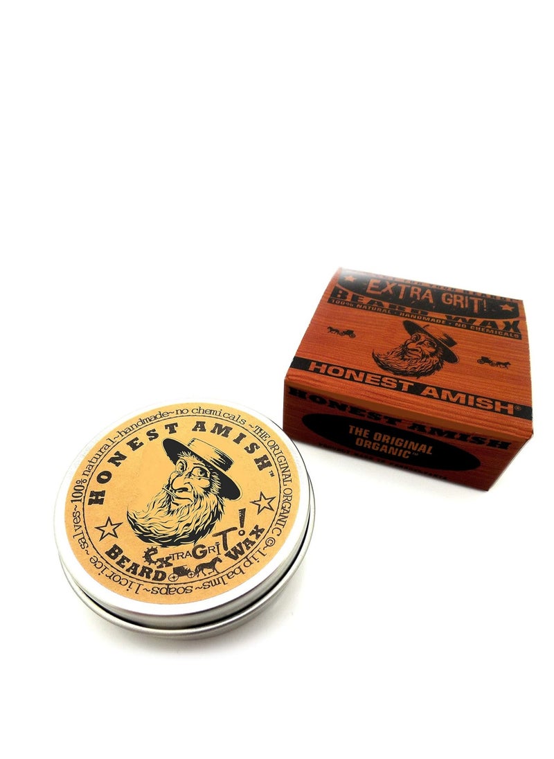 Honest Amish - Honest Amish Extra Grit Beard Wax - Natural and Organic - Hair Paste and Hair Control Wax 2 ounce - Image 1