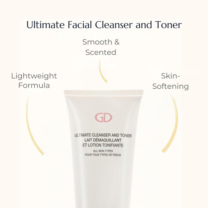 GA-DE Ultimate Facial Cleanser and Toner - All Skin Types - Face Wash and Makeup Remover - Formulated with Aloe Vera, French Rose, and Vitamin E - 6.7 oz - Image 3