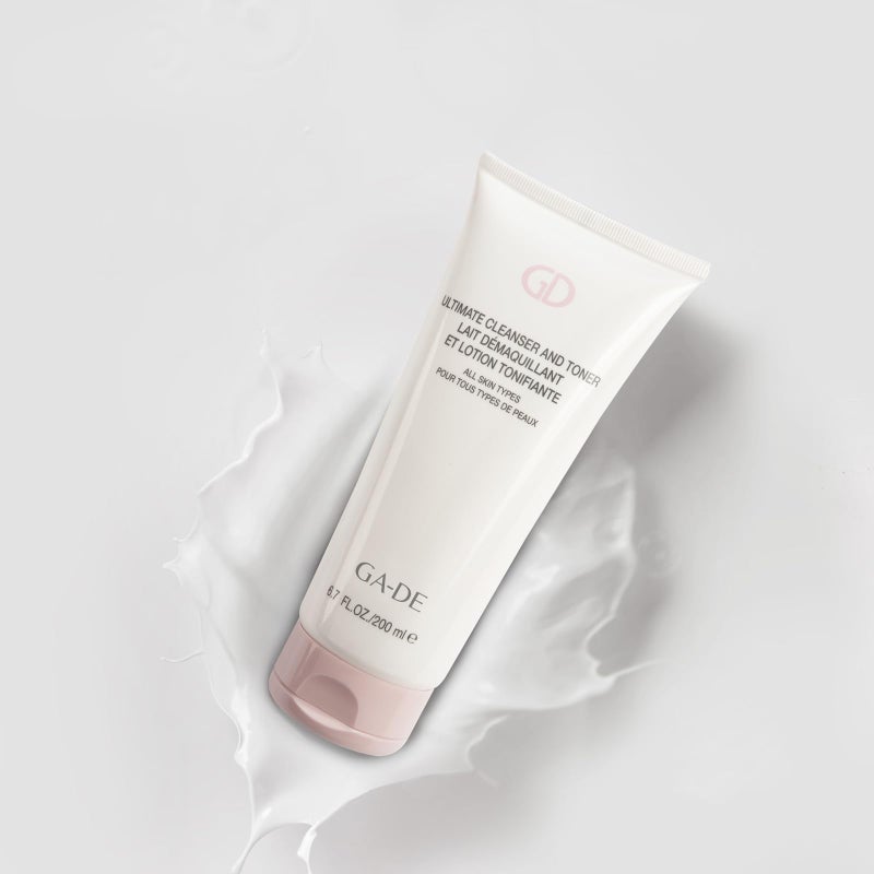 GA-DE Ultimate Facial Cleanser and Toner - All Skin Types - Face Wash and Makeup Remover - Formulated with Aloe Vera, French Rose, and Vitamin E - 6.7 oz - Image 2
