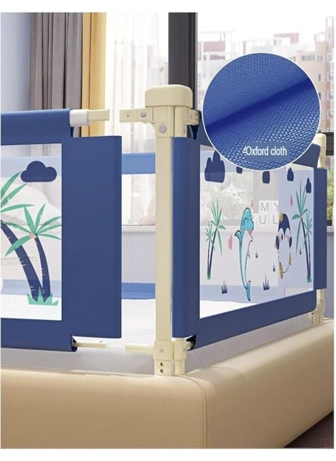 Generic Bed Rail for Toddlers Collapsible Toddler Bed Rail Guard for Full, King & Queen Size Mattresses | 180 cm Bed Safety Rails for Children with Swing Down Feature  - Image 3