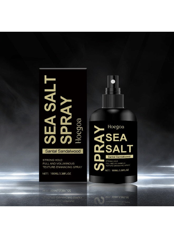 Hoegoa Sea Salt Spray, Setting Spray for Hair With Sandalwood, Volumizes And Texturizes, Light And Non-Greasy, Provide Long-lasting Hol, Keeping Hair Soft And Smooth. 100ml/3.38fl oz - Image 2