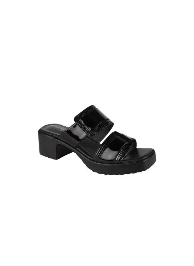 Michelle Morgan - Michelle Morgan Ladies Block Heel 2307-3 Black - Image 1