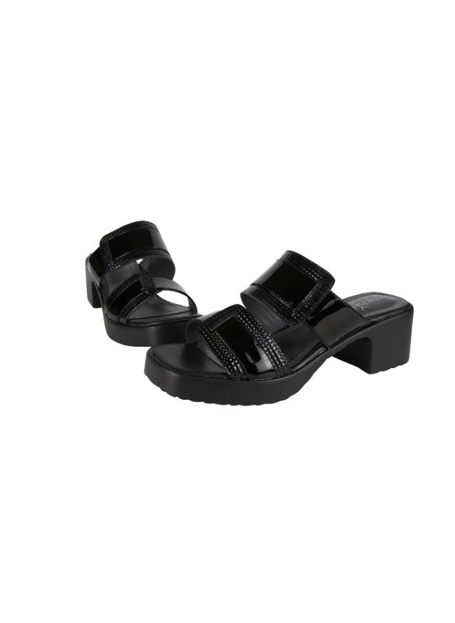 Michelle Morgan - Michelle Morgan Ladies Block Heel 2307-3 Black - Image 1