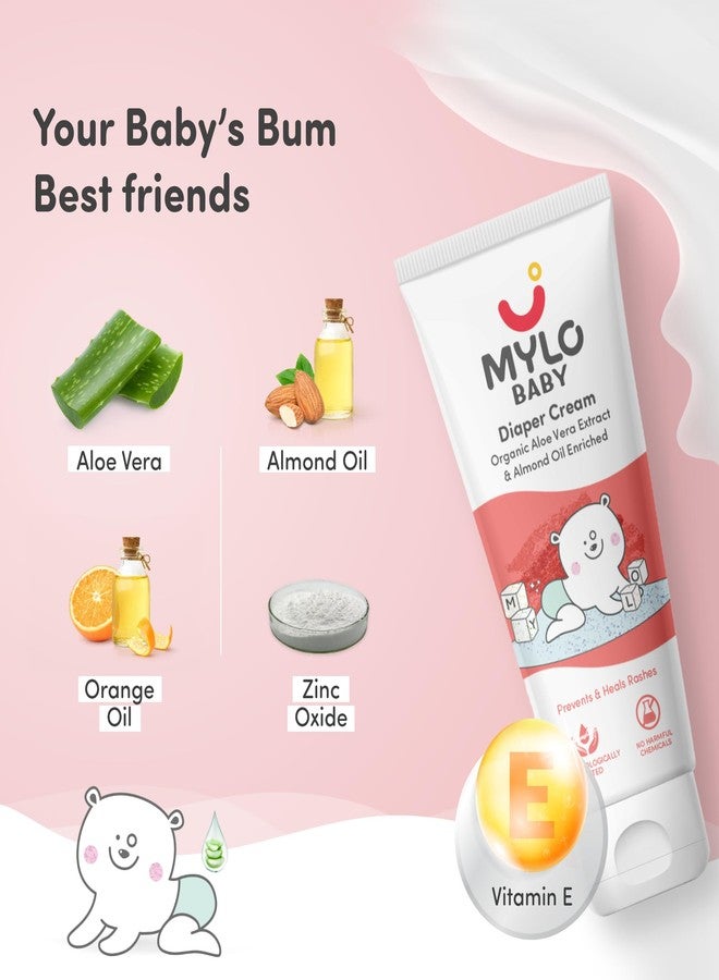 MYLO كريم مايلو لعلاج طفح الحفاضات للأطفال ٥٠ جم | يمنع ويعالج الطفح الجلدي | يحتوي على ١٥٪ أكسيد الزنك | عناية فائقة مع الصبار وزيت اللوز وفيتامين هـ - Image 3