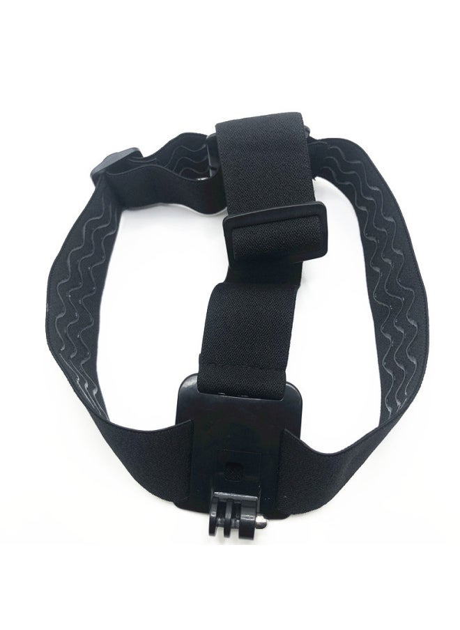 Generic Gopro9 Accessories Three Rubber Headband Dajiang Sports Camera Three Wave Fixed Headband Non-slip A Headwear-Color:Black  - Image 3