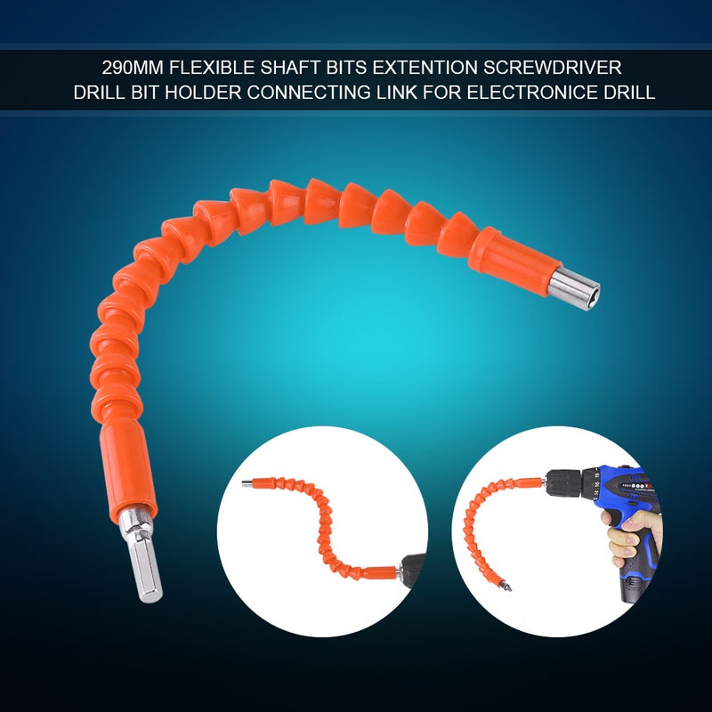 Flexible Shaft Bits 1/4" Hex Shank Extention Screwdriver Bit Holder Connect Link (orange) - Image 5