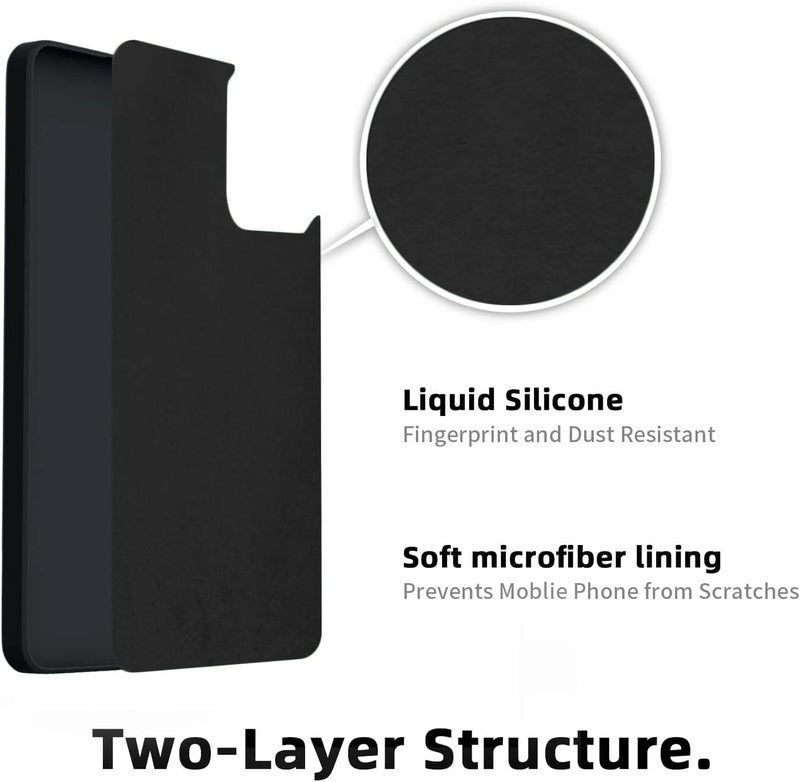 SBMS Silicone Back Cover Case for Samsung Galaxy A17 5G / Samsung F17 5G / Samsung M17 5G | Soft Micro-Fibre Lining Inside | Camera Protection Bump | Shockproof Back Cover Case (Black CandyCloth) - Image 5