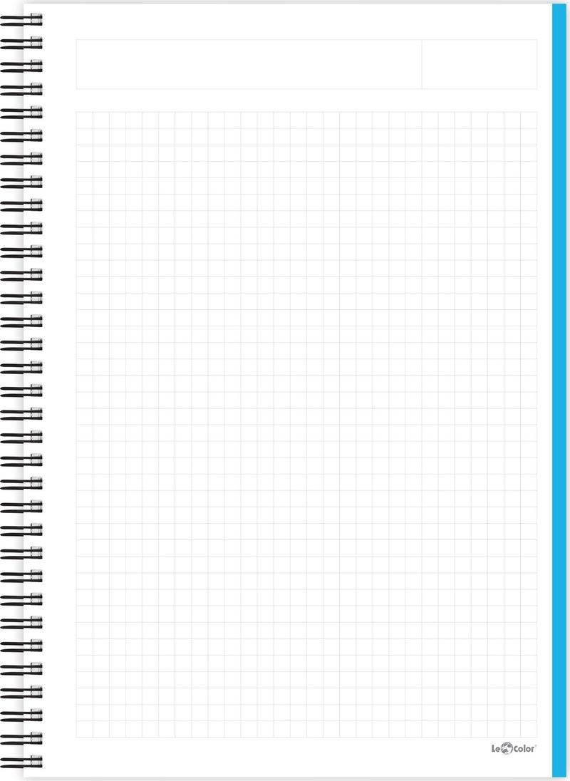 School Notebook Flexible Cover A5 Square Spiral 200 Pages Energy