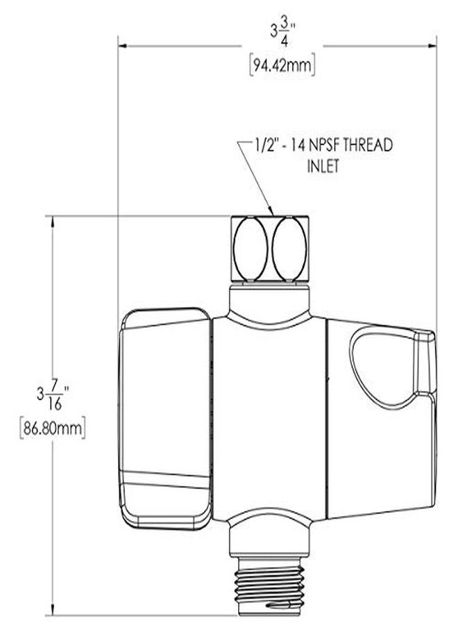 سبيكمان محول دش Speakman Neo VS-118-MB، أسود غير لامع - Image 3