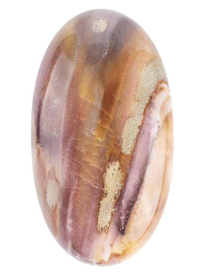 ZAICUS Polygram Jasper Palm Stone Healing Crystal Pocket Massage Worry Stones for Natural Body Chakra Balancing Oval Shape Palmstone for Reiki Gifts Massage Spa Energy Crystals Stress Relief Stone - Image 2