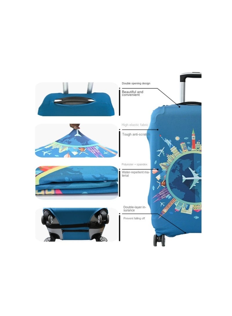 Y&D Kuromi Luggage Cover Water-Washable Suitcase Cover Spandex Elastic Luggage Protective Covers Travel Accessories Suitable for 18-32 Inch Trolley Case for Business Trip School Daily Using - Image 3