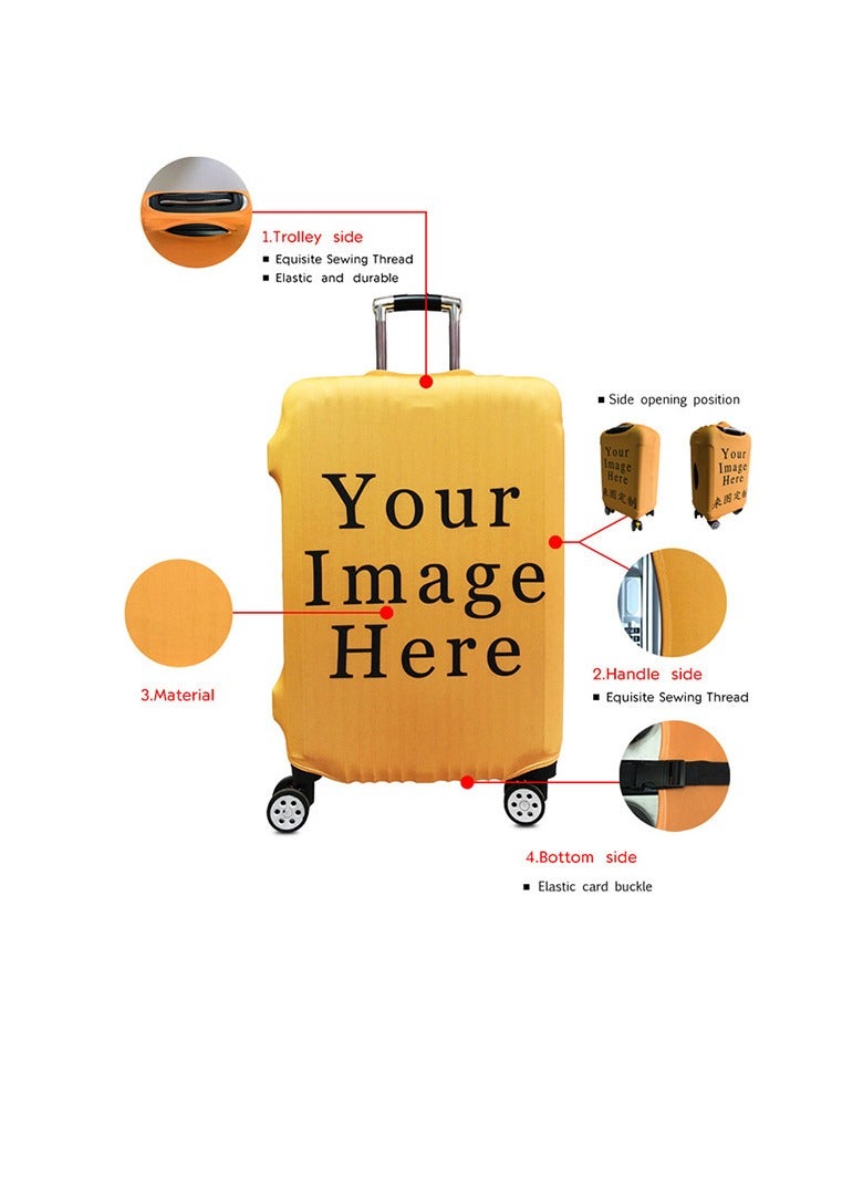 Y&D Kuromi Luggage Cover Water-Washable Suitcase Cover Spandex Elastic Luggage Protective Covers Travel Accessories Suitable for 18-32 Inch Trolley Case for Business Trip School Daily Using - Image 4