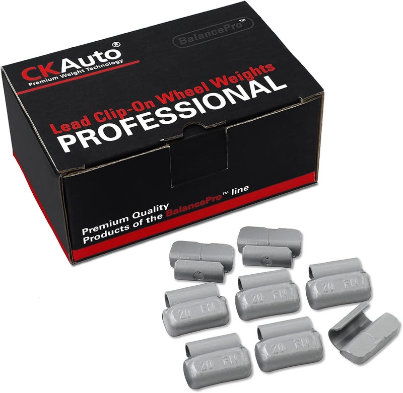 CKAuto FN Series Coated Lead Clip On Wheel Weights, 20g, 25pcs/Box - Image 1