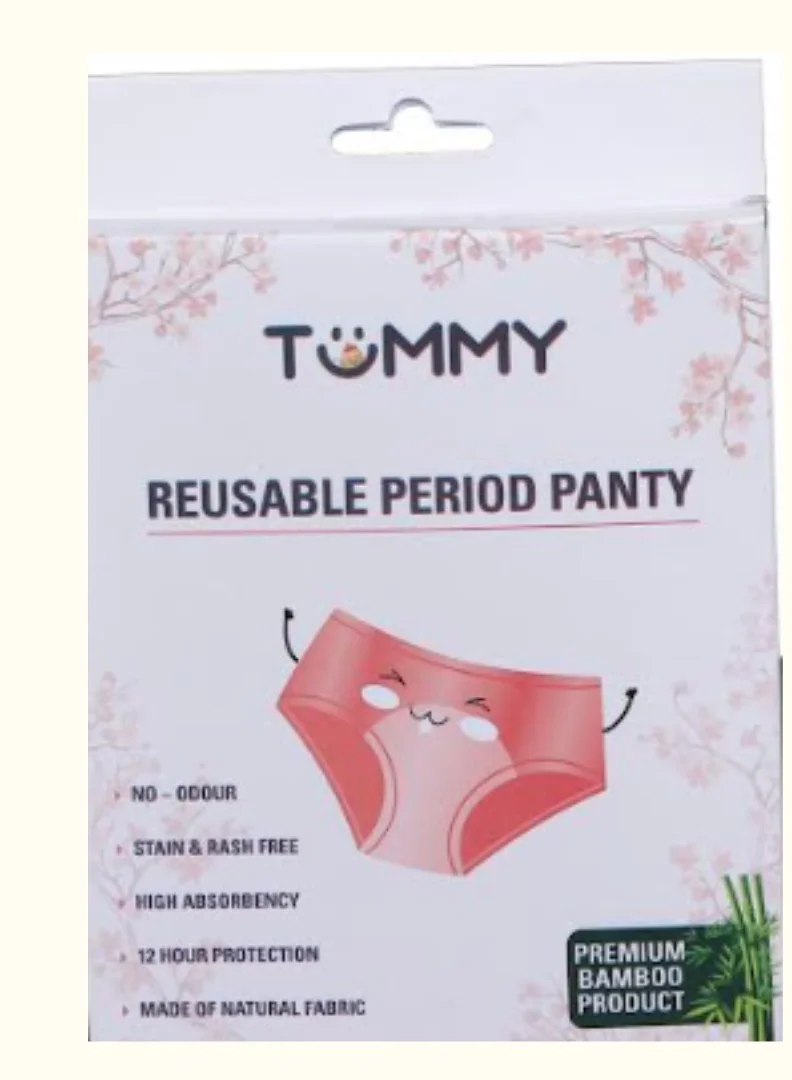TUMMY TUMMY Teen Girls Reusable Leak Proof Highly Absorbent Period Panties/ Underwear Pack of 2