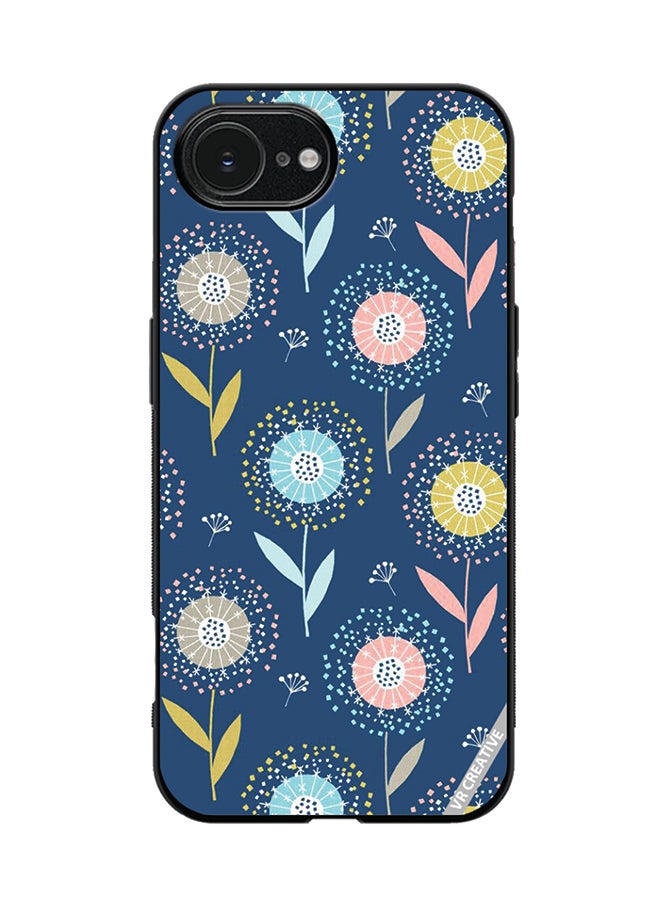 Protective Case Cover For Apple iPhone 16e Flower Design Multicolour