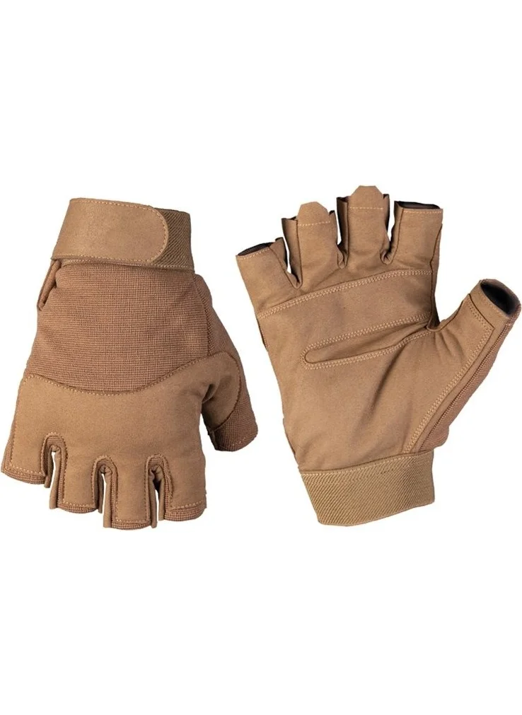 Sturm Half Finger Army Dark Brown Gloves