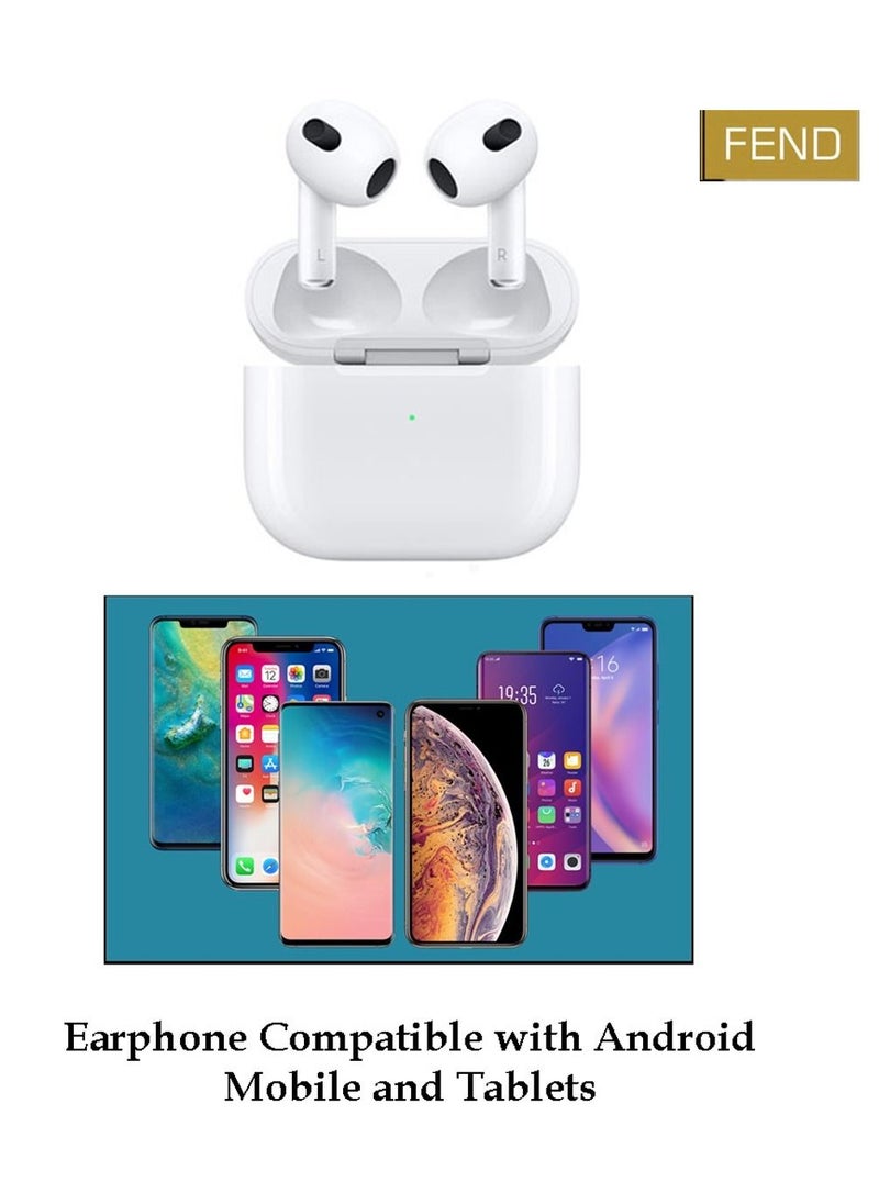 FEND - FEND FW77 High Bass In-Ear Wireless Bluetooth Earbuds With Noise Reduction, Touch Sensor and Volume Control Designed For i Phone 13 - Image 1