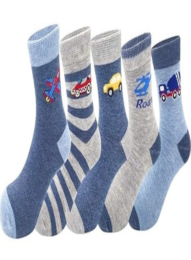 Cortica Baby Boys, Baby Girl’s and Kids Cotton Blend Towel Padded Socks Pack Of 5 Pairs Of Socks - Image 1