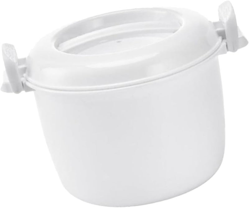 Healifty Large Microwave Rice Cooker Lunch Box Insulated Food Grade PP Cookware for Microwave Oven Freezer Dishwasher Safe Multifunctional Container for Rice Veggies Pasta - Image 1