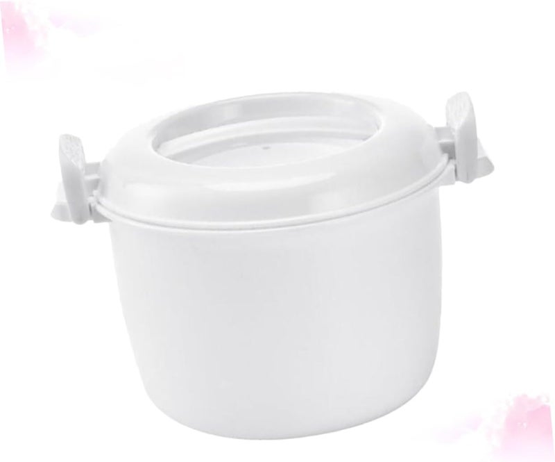 Healifty Large Microwave Rice Cooker Lunch Box Insulated Food Grade PP Cookware for Microwave Oven Freezer Dishwasher Safe Multifunctional Container for Rice Veggies Pasta - Image 3