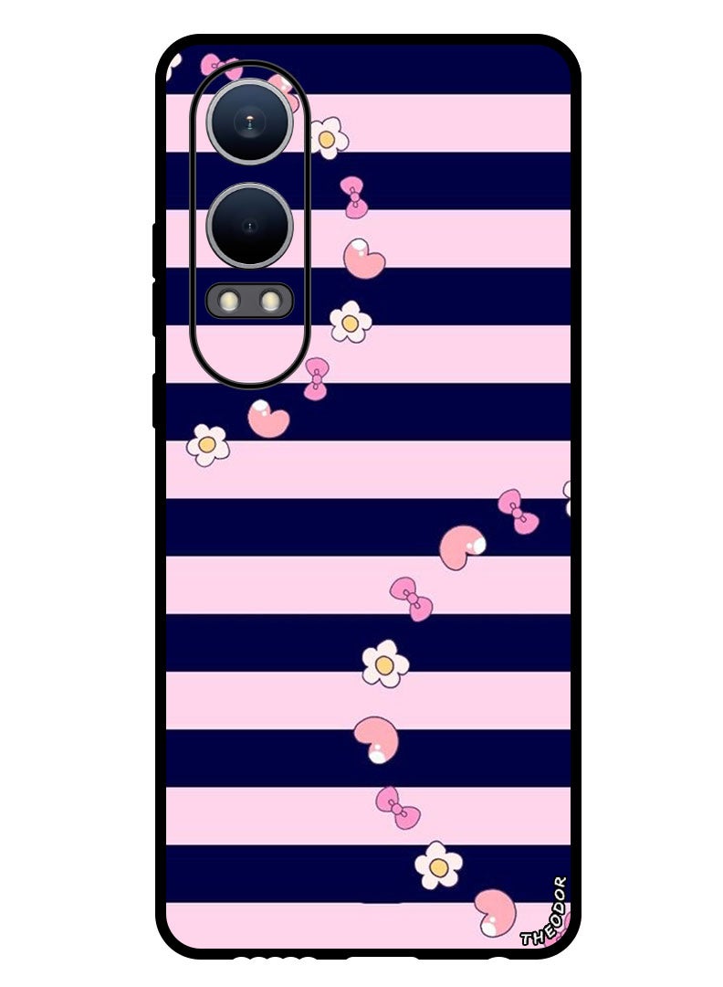 Theodor Protective Case Anti Scratch Shock Proof Bumper Cover For Oppo K12x (China) Heart and Flowers - Image 1