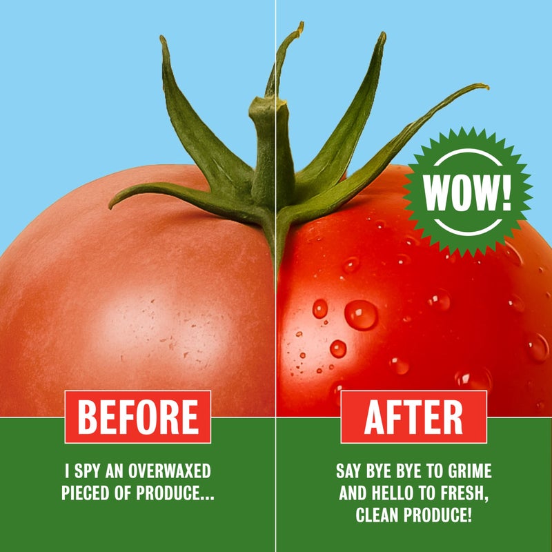 Rebel Green Fruit & Veggie Clean - Plant-Based Produce Cleaner - Natural Fruit and Vegetable Wash with No Aftertaste - Chemical & Wax Removal - Made with Organic Extracts of Citrus - Gallon - Image 3