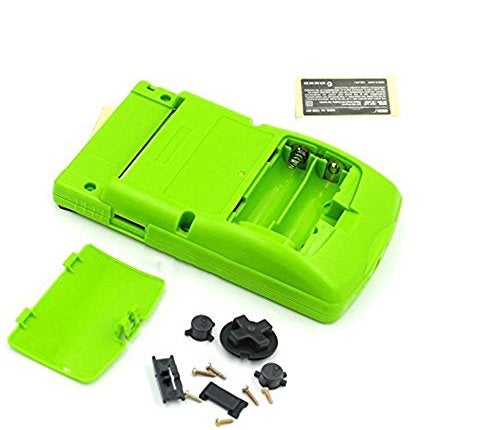 Ambertown Replacement Full Housing Shell Case Cover for Gameboy Color GBC (Lime Green) - Image 2