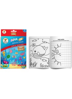 Lino A5 16 Pages Color & Erase Activity Book - Sea Creatures 
