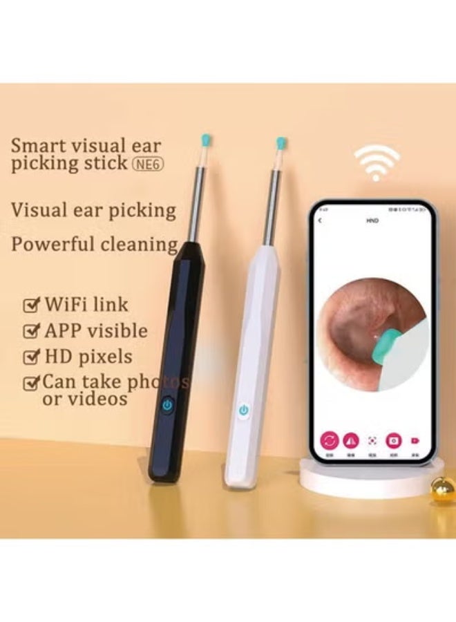 Ear Wax Removal,Ear Cleaner with 1080P Camera,Smart Visual Earwax Cleaning Tool with 6 LED Lights,8 Pcs Ear Set,6 Ear Scoop Ear Tips Replacement,Ear Cleaner for iOS & Android - https://f.nooncdn.com/p/pzsku/Z3895D94B3EA45F95A007Z/45/1768317776/4f927338-4dd7-49da-ada7-56c7031d4777.jpg