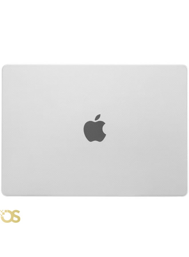 OS STORE Hard Shell Case for MacBook Air 13.6-inch — Scratch and impact resistant protection, slim and lightweight design with ventilation to maintain device cooling, easy to install and ideal for daily use — Compatible with MacBook Air 13.6 models M2 (2022-2023) A2681 / M3 (2024) A3113 / M4 A3240 (2025) (Carbon fiber textured dot-shaped pattern hard shell COVER CLEAR WITH screen protector) - Image 4
