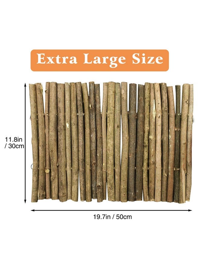 Hamiledyi Extra Large Wooden Reptile Hideout Bearded Dragon Bendy Bridge Climbing Ladder Hiding Hut Reptiles Hide Cave Habitat Decor For Lizards Gecko Spiders Snakes Tortoise(L:20" X 11.8") - Image 3