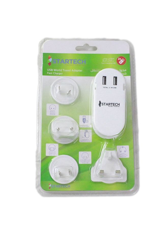 StarTech USB world travel adapter fast charger