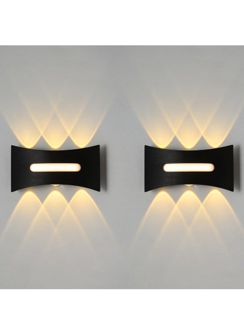 2 Pcs Modern And Elegant High Quality Up Down For The Living Room Or Bedroom 8x18x5 cm