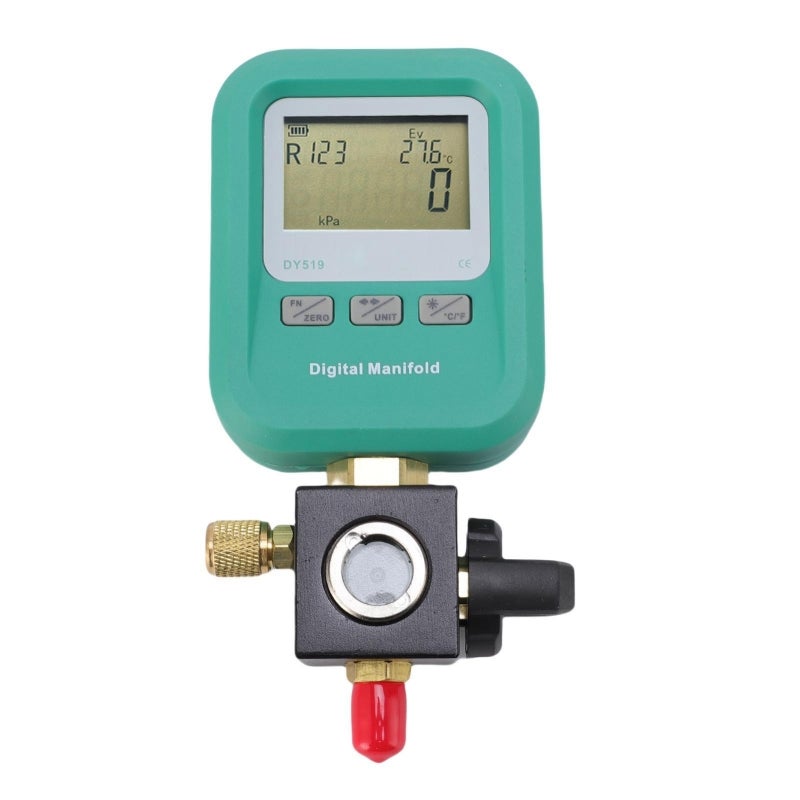 DUOYI Digital Manifold Meter 0-6000Kpa Pressure Range 32-Bit Digital Processing Unit - Metal and Engineering Plastic Construction with 1/4 Inch Inlet for HVAC Refrigeration Maintenance - Image 2