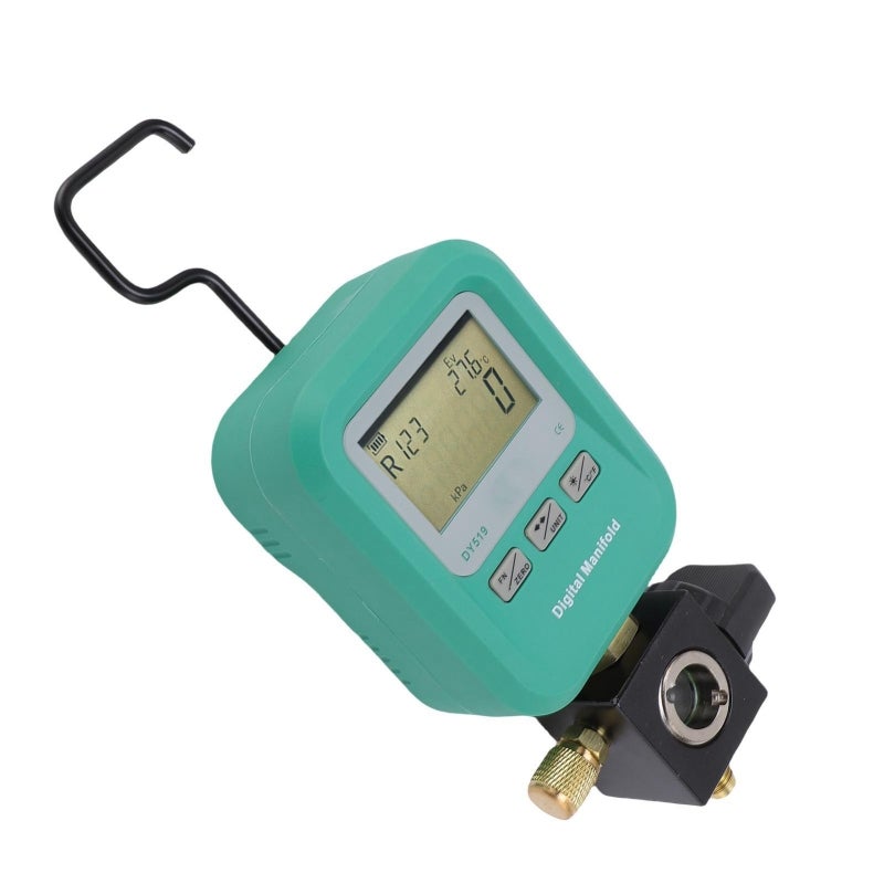 DUOYI Digital Manifold Meter 0-6000Kpa Pressure Range 32-Bit Digital Processing Unit - Metal and Engineering Plastic Construction with 1/4 Inch Inlet for HVAC Refrigeration Maintenance - Image 3