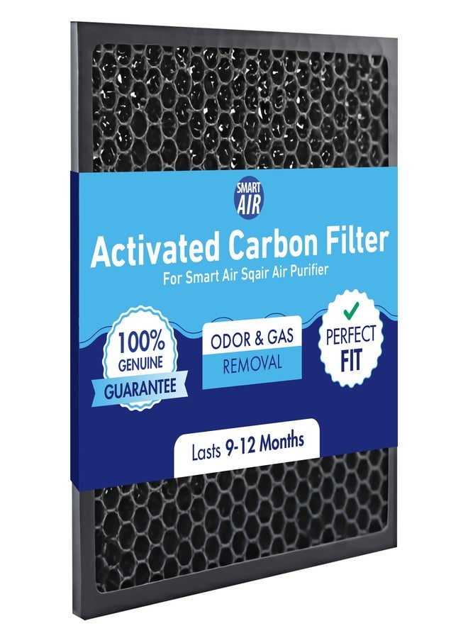 Smart Air (aka Smart Health) Sqair Genuine Replacement Carbon Filter (1 Pack) |Verified VOC & Odor Reduction| Activated Carbon Pellets for Smoke, Chemical Fumes & Pet Odors - Image 1