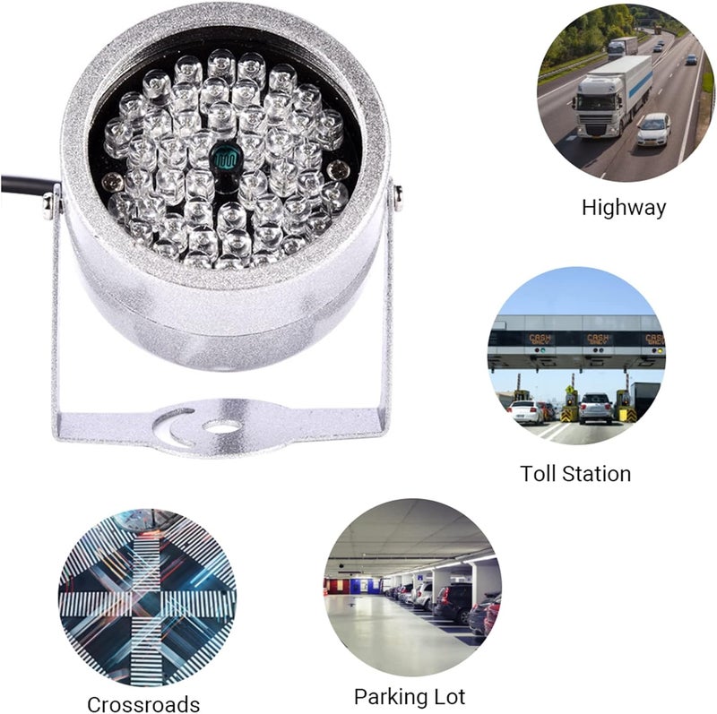 Pomya 48 LED IR Lights,Intelligent Infrared Night Vision Light for Security CCTV Camera,48-LED IR Light for Indoor or Outdoor Lights - Image 5