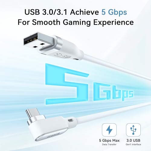 AMVR 16FT(5M) Link Cable with Charging Compatible with Meta Quest 3/3S/Pico 4 Accessories and PCVR/SteamVR. USB 3.0 to USB C Link Cable with 5Gbps Super Speed, Charge & Link Simultaneously - Image 4