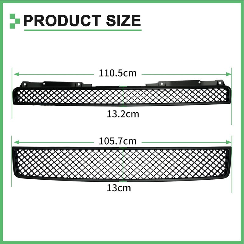 MATMACRO Mesh Front Bumper Grille for Chevy Tahoe, Suburban, Avalanche (2007-2014) - Image 4
